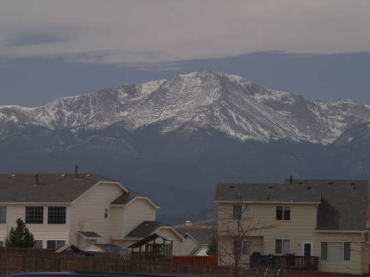 Houses in front of Peak